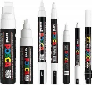 Rotuladores POSCA blancos