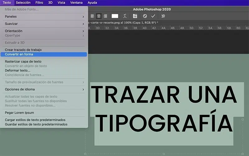 Cómo contornear o trazar una tipografía en Illustrator, Photoshop, InDesign...